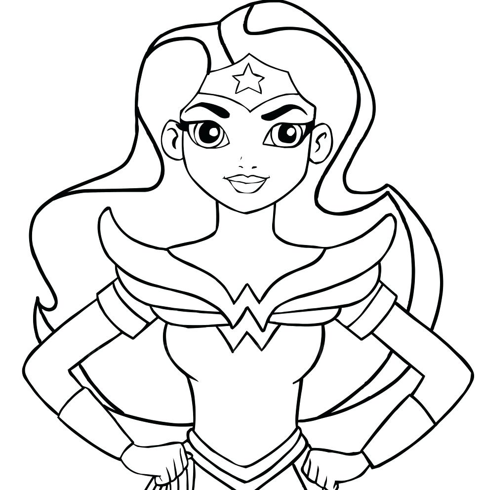 Wonder women coloring book printable and online