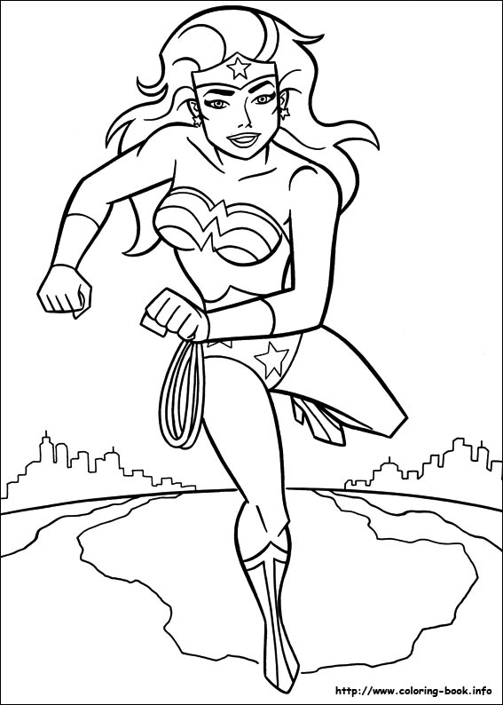 Wonder woman coloring picture