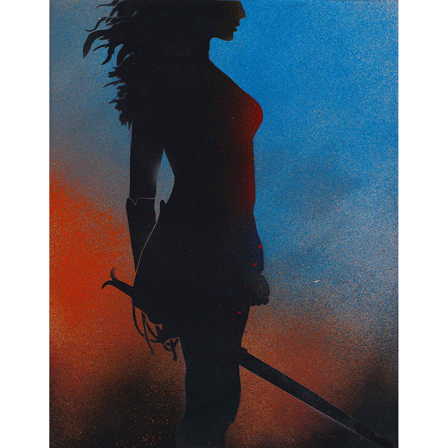 Wonder woman movie poster on metal â art of steel