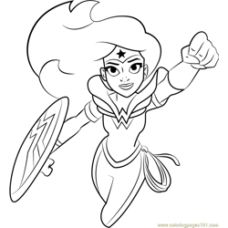 Dc super hero girls coloring pages for kids printable free download
