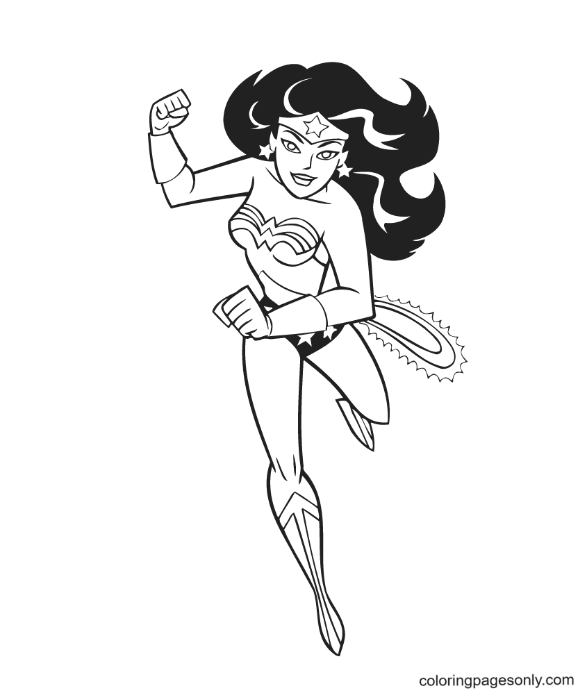 Wonder woman coloring pages printable for free download