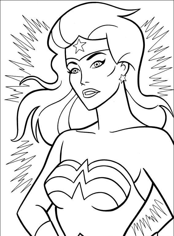 Wonder woman coloring pages