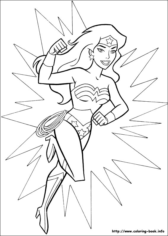 Wonder woman coloring picture