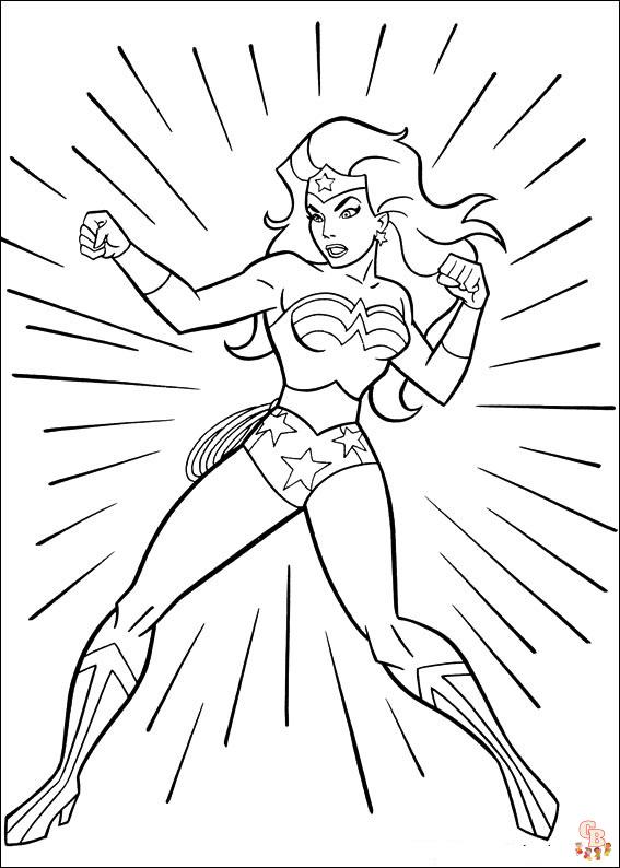 Wonder woman coloring pages