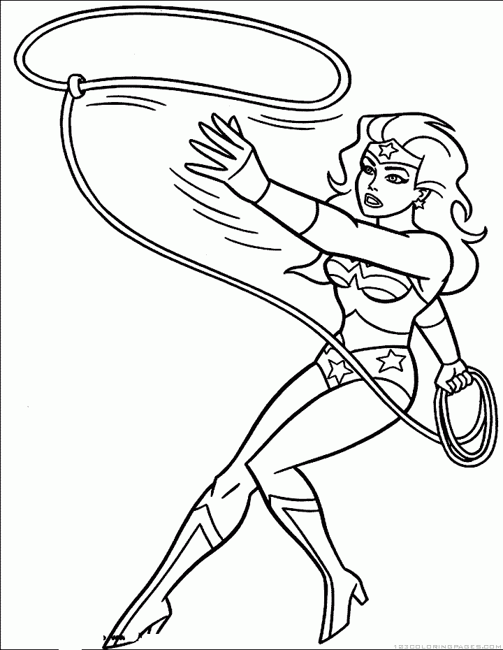 Wonder women coloring pages