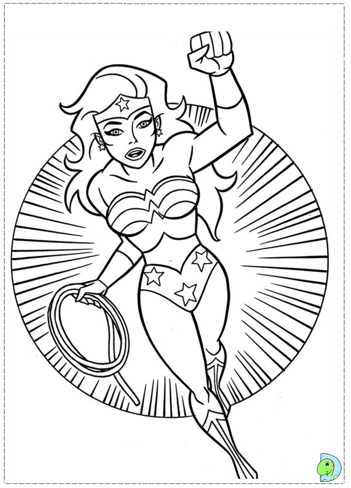 Wonder woman coloring page