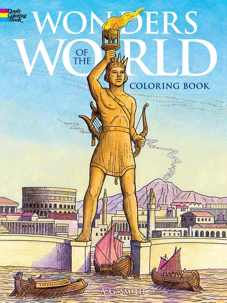 Wonders of the world coloring book