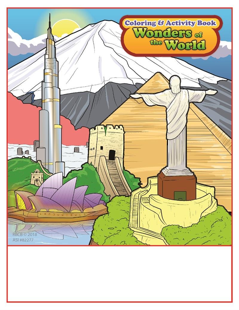 Wonders of the world imprint coloring book