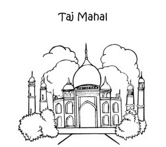 Coloring pages for ancient wonders of the world