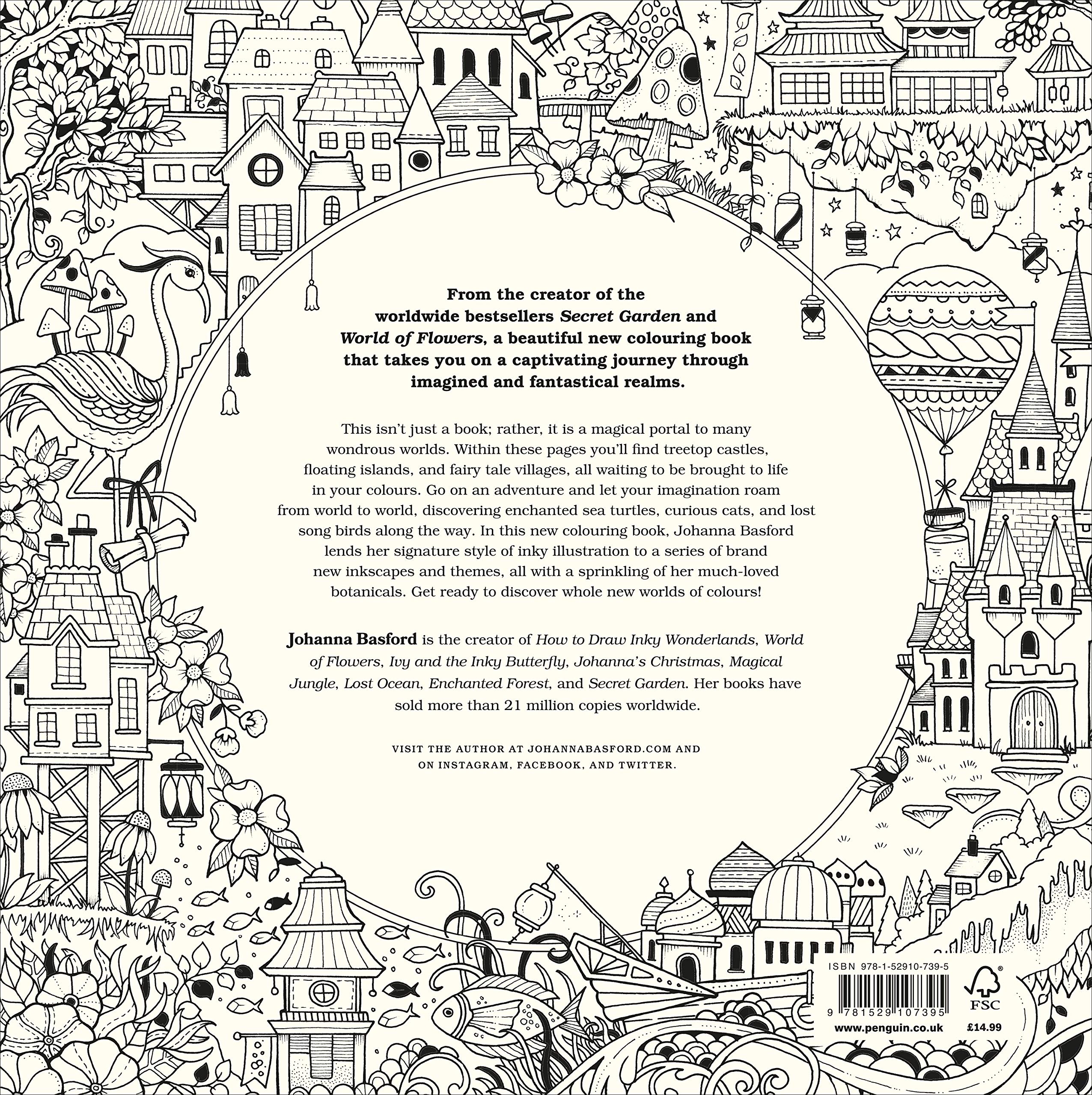 Worlds of wonder a coloring book for the curious by johanna basford