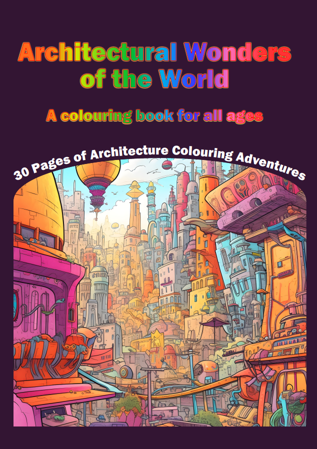 Architectural wonders of the world colouring book â inside out gear