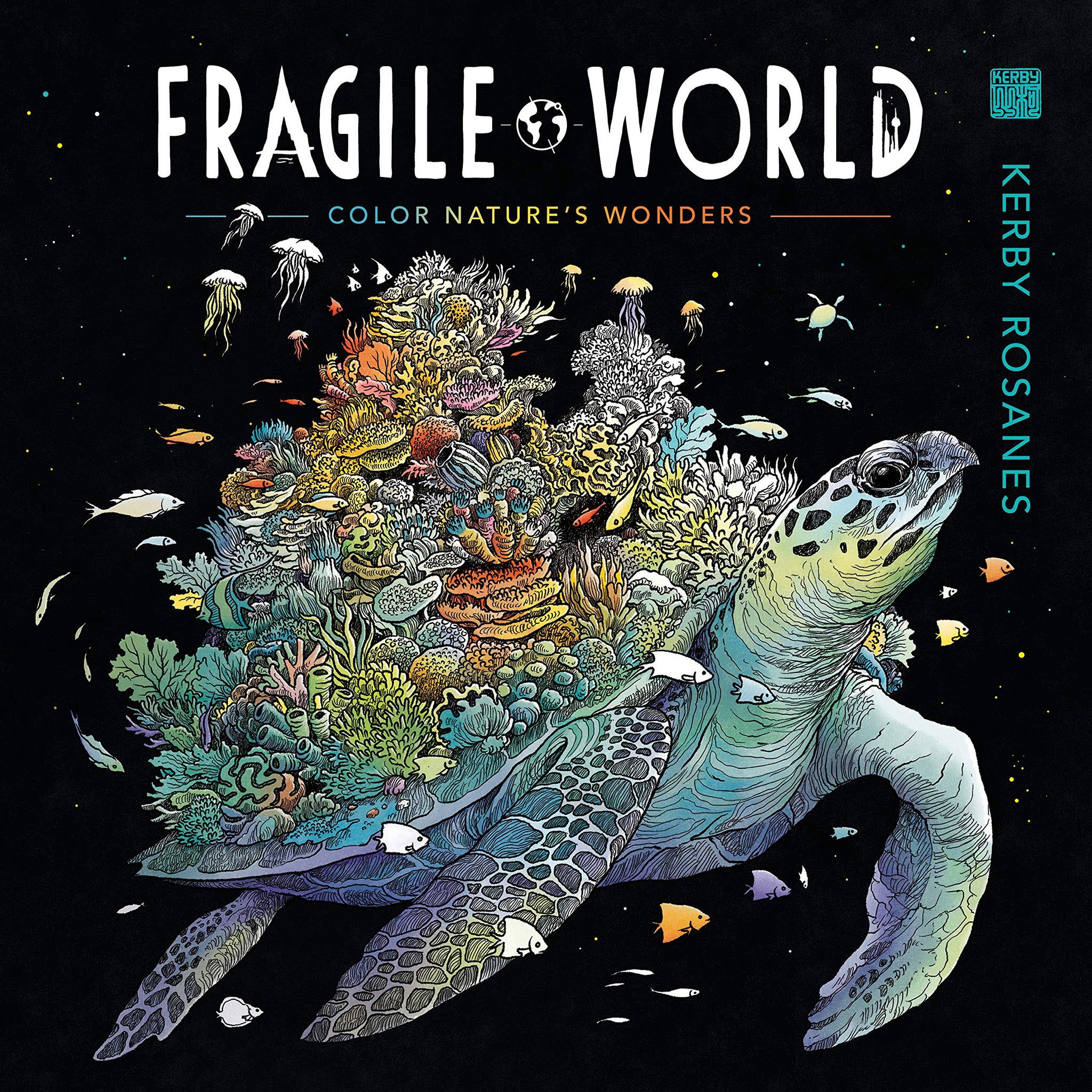 Fragile world coloring book