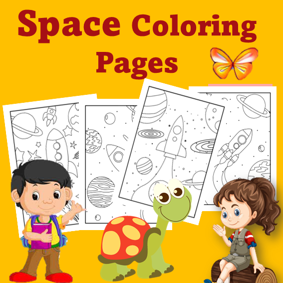 Journey to the stars a space coloring book for kids made by teachers