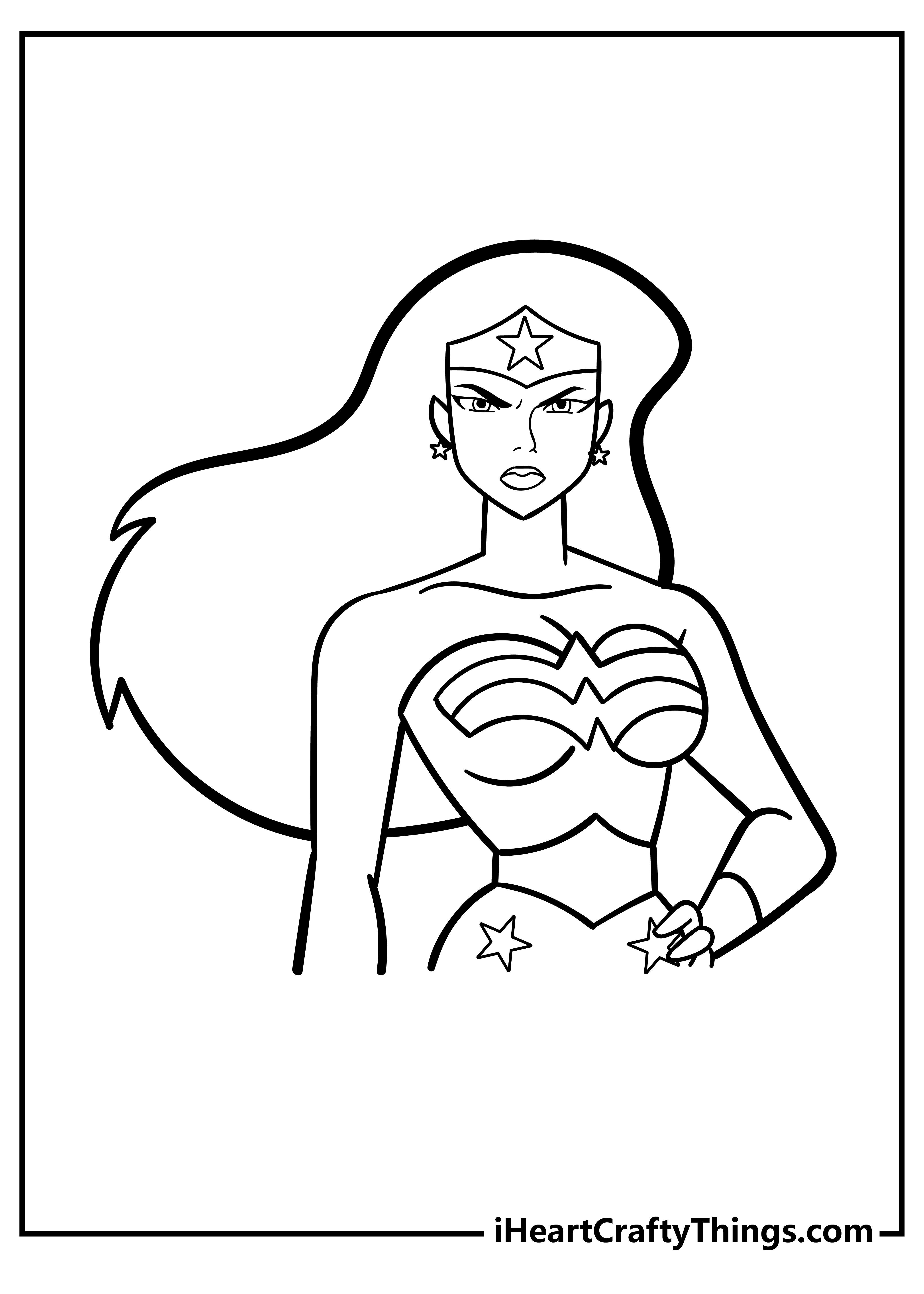 Wonder woman coloring pages free printables