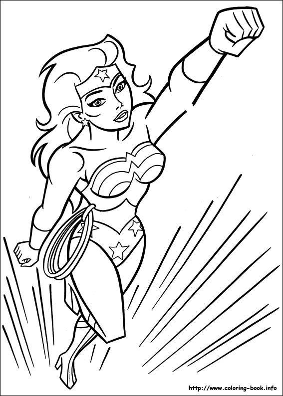 Wonder woman coloring picture