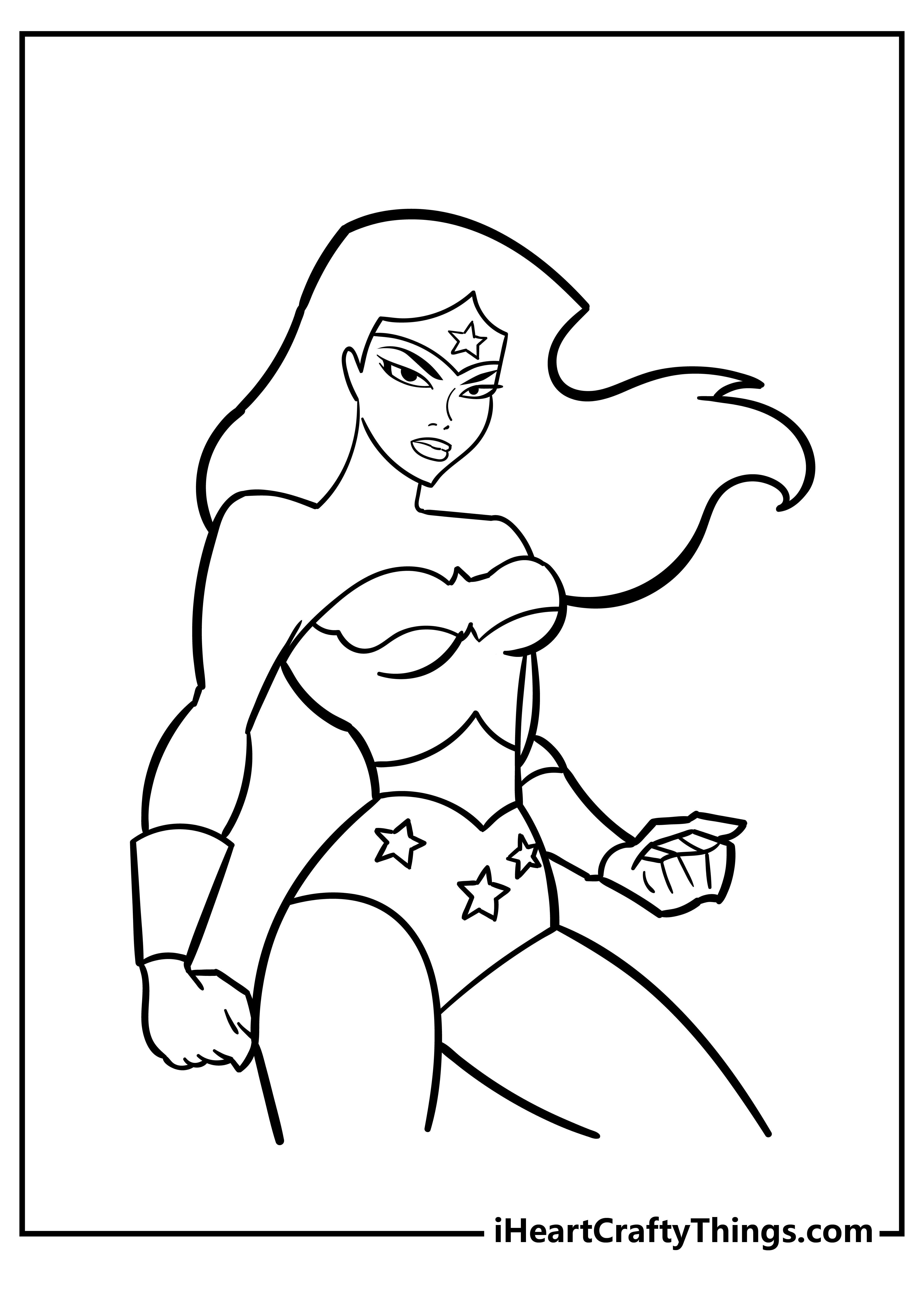 Wonder woman coloring pages free printables