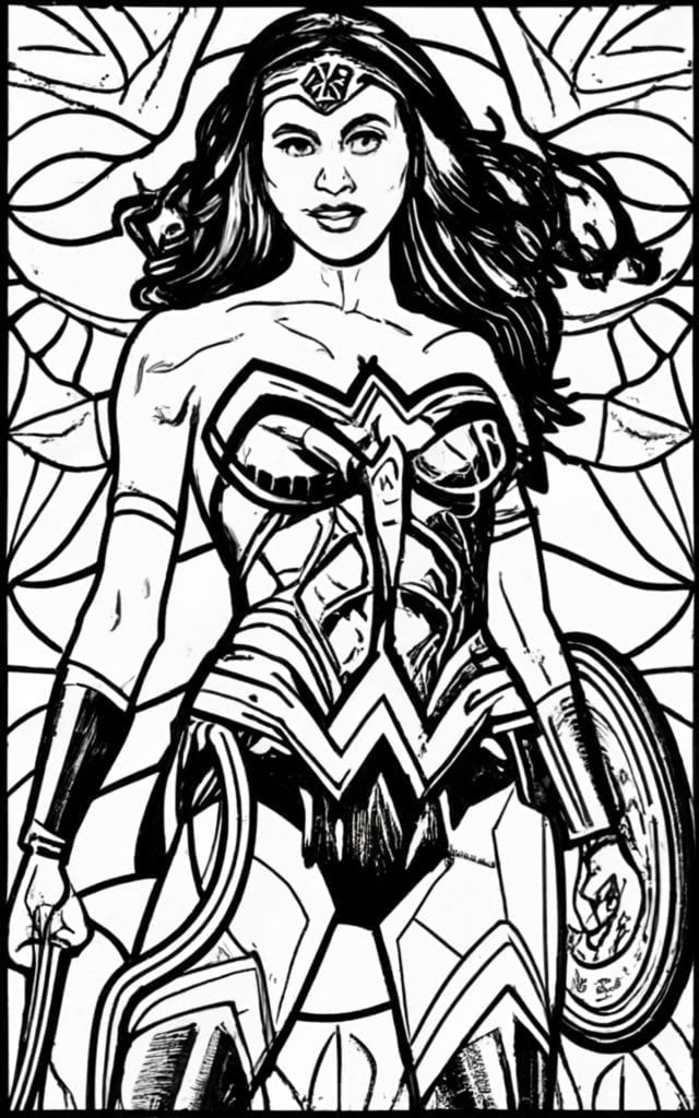 Wonder woman coloring pages