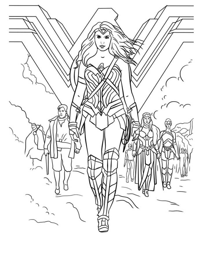 Wonder woman coloring pages free personalizable coloring pages