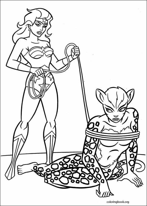 Wonder woman coloring page