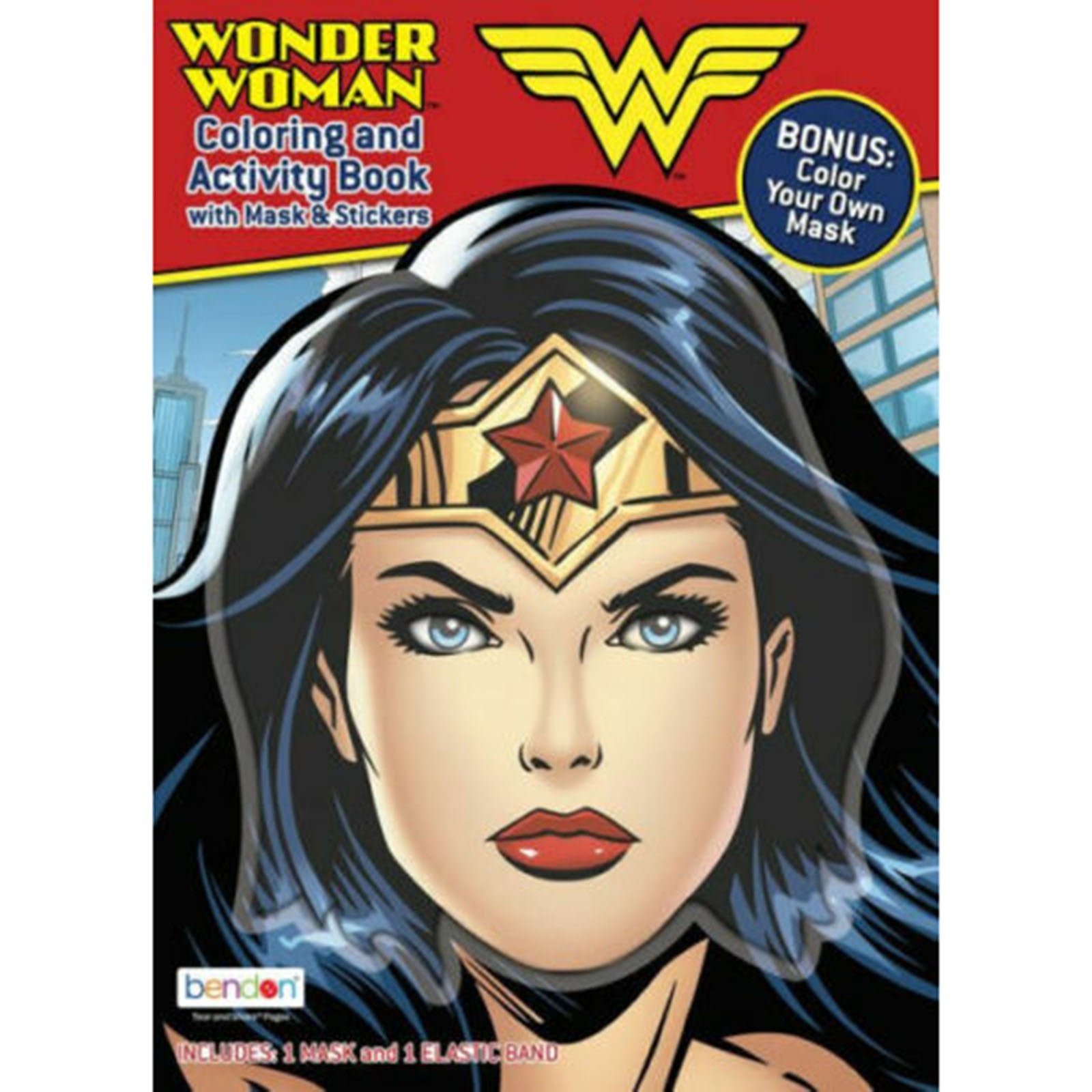 Bendon wonder woman coloring and activity book radar toys