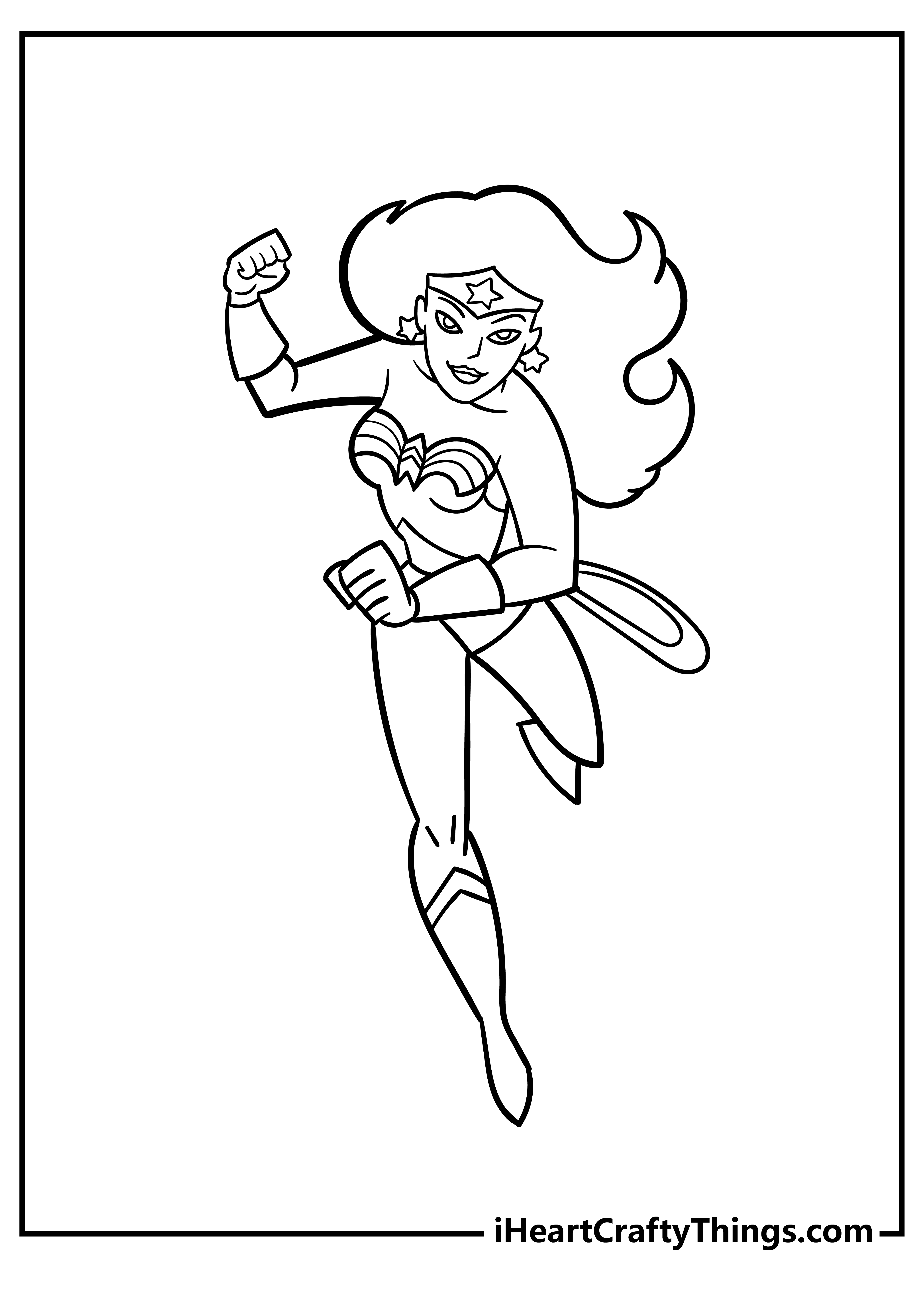 Wonder woman coloring pages free printables