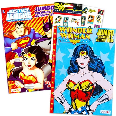 Wonder woman coloring and activity super set