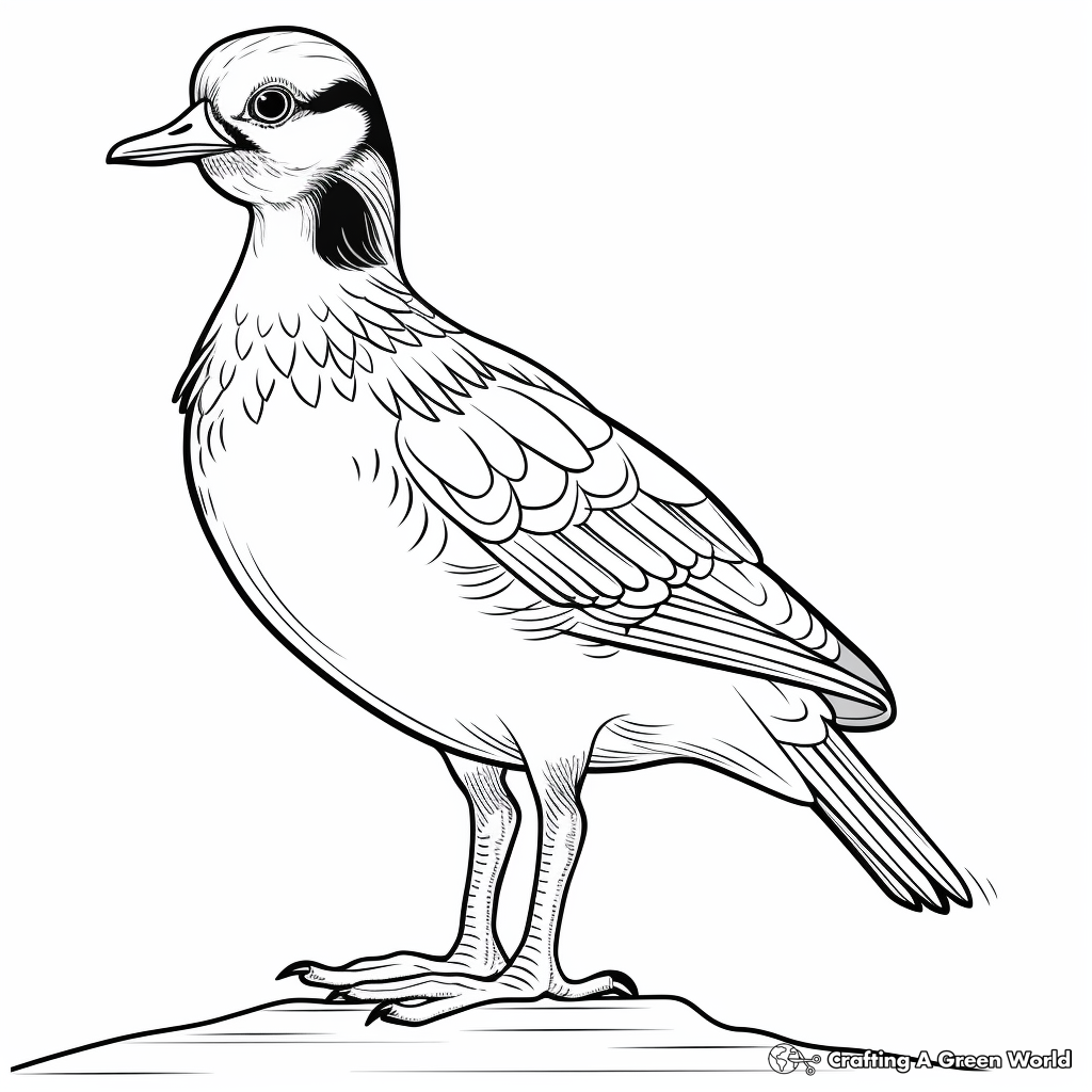 Wood duck coloring pages