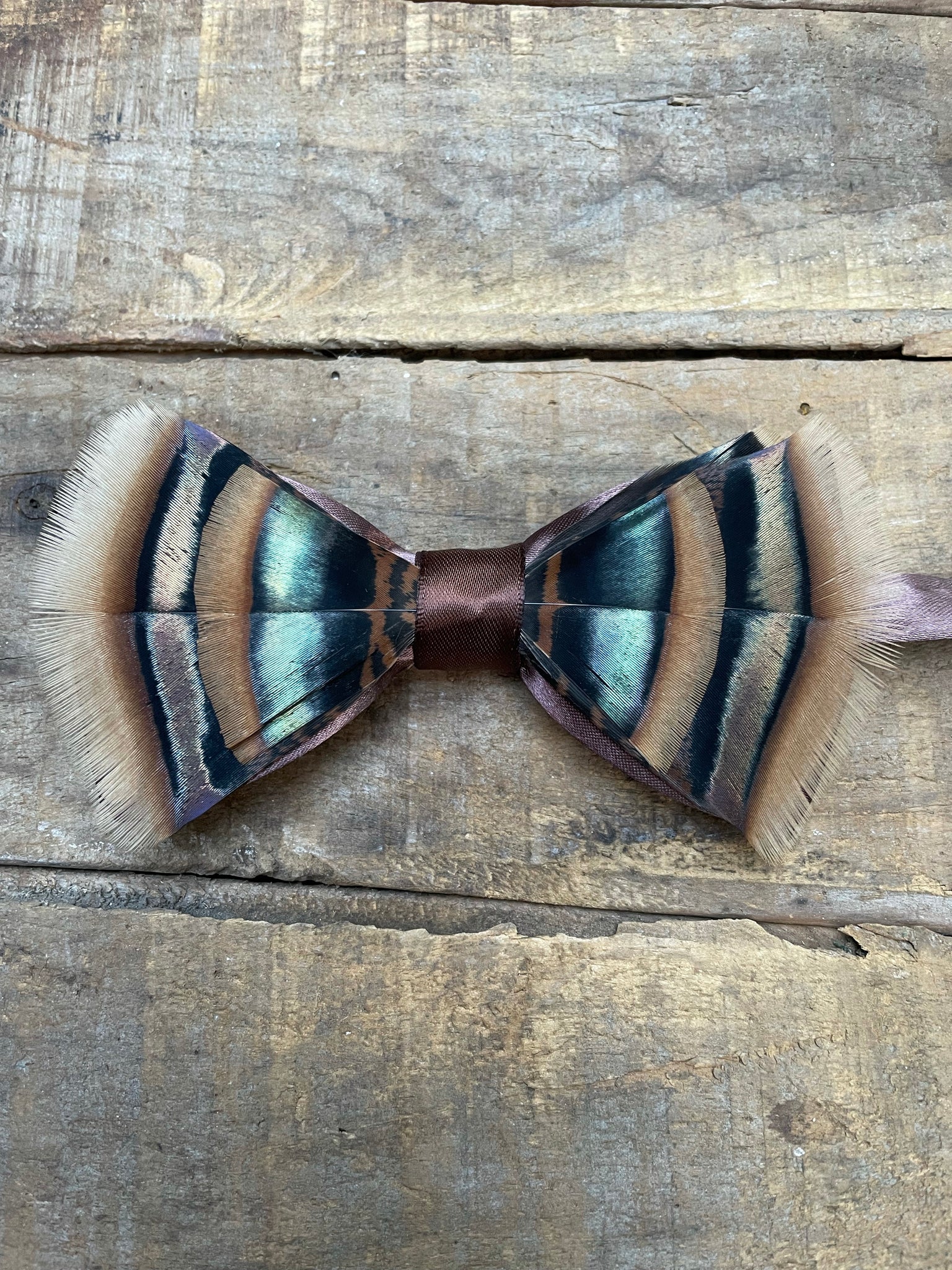 Turkey feather bow tie â antlers lace handmade jewelry