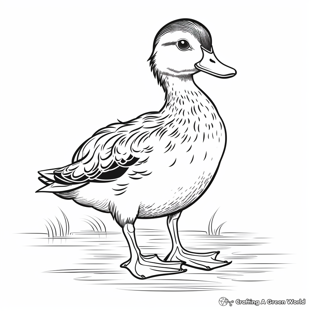 Wood duck coloring pages