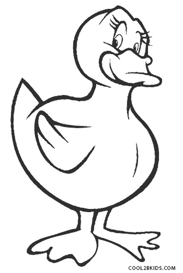 Printable duck coloring pages for kids