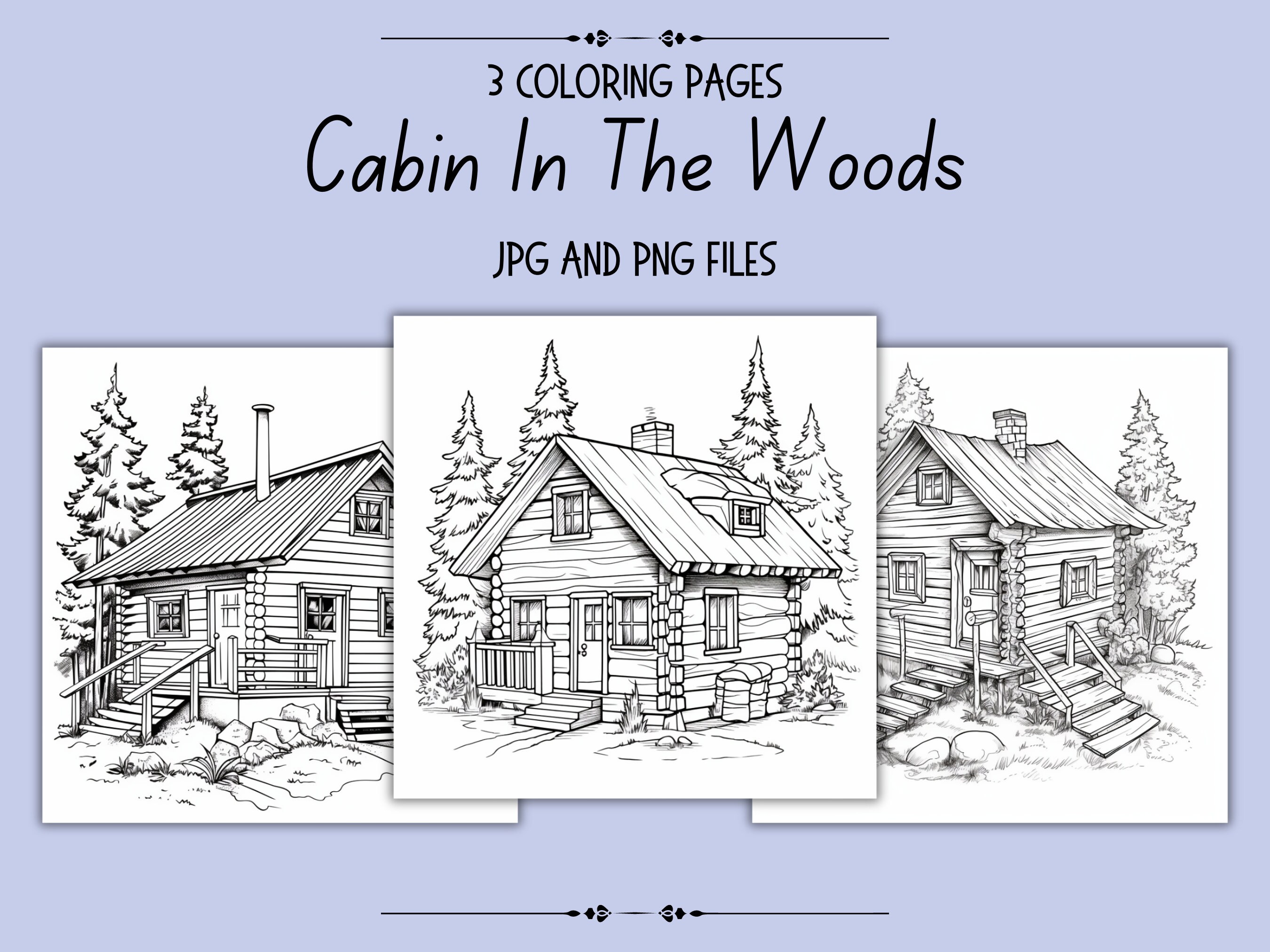 Woods coloring page