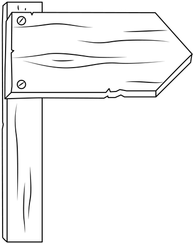 Wood sign coloring page free printable coloring pages