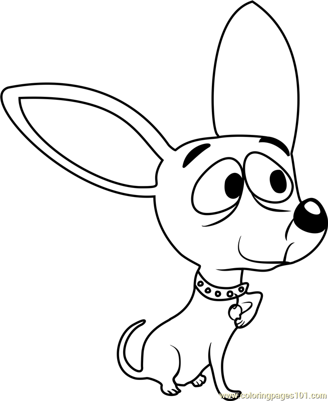 Pound puppies cuddlesworth coloring page for kids