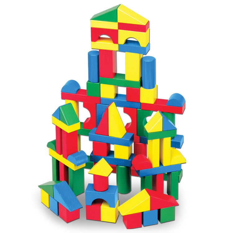 Piece wood blocks set melissa doug