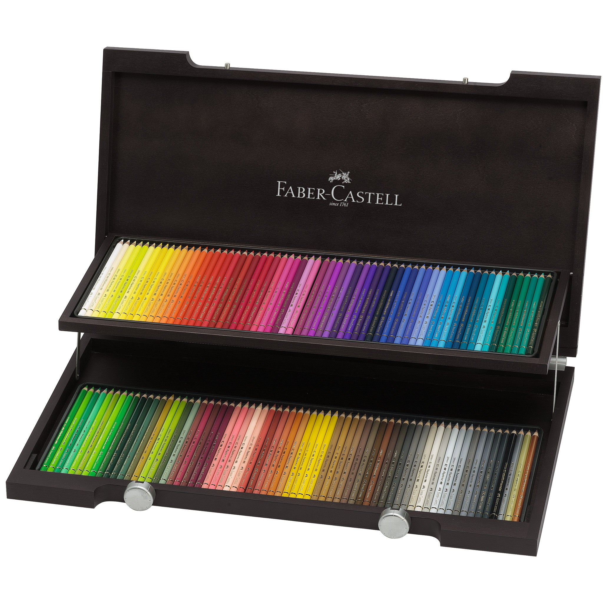 Color pencils for adults polychromos artists color pencils in a wood case â faber