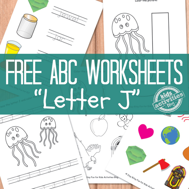 Free letter j worksheets for preschool kindergarten kids activities blog