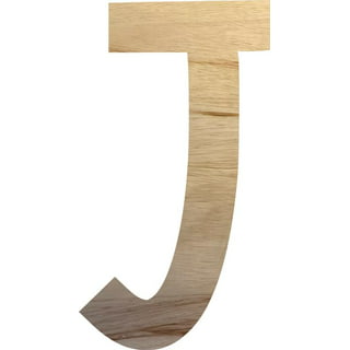 Wooden letter j decor