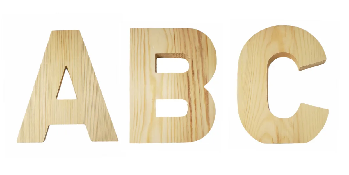 Inch wooden letters inch thick free standing