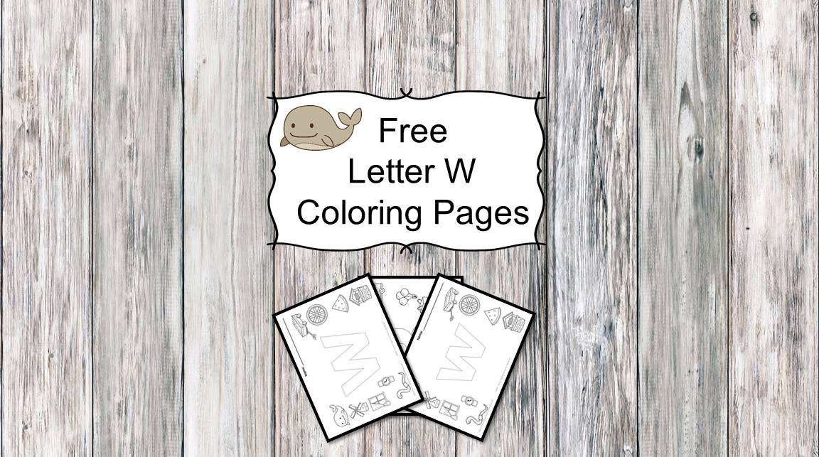 Free letter w coloring pages