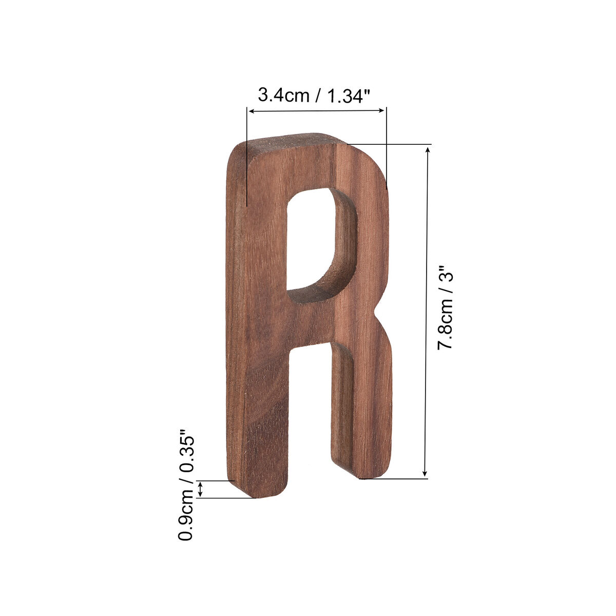 Wooden letters r inch wooden decoration w double