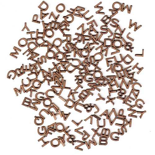 Mini mdf pperplate gothic alphabet letters for art and crafts