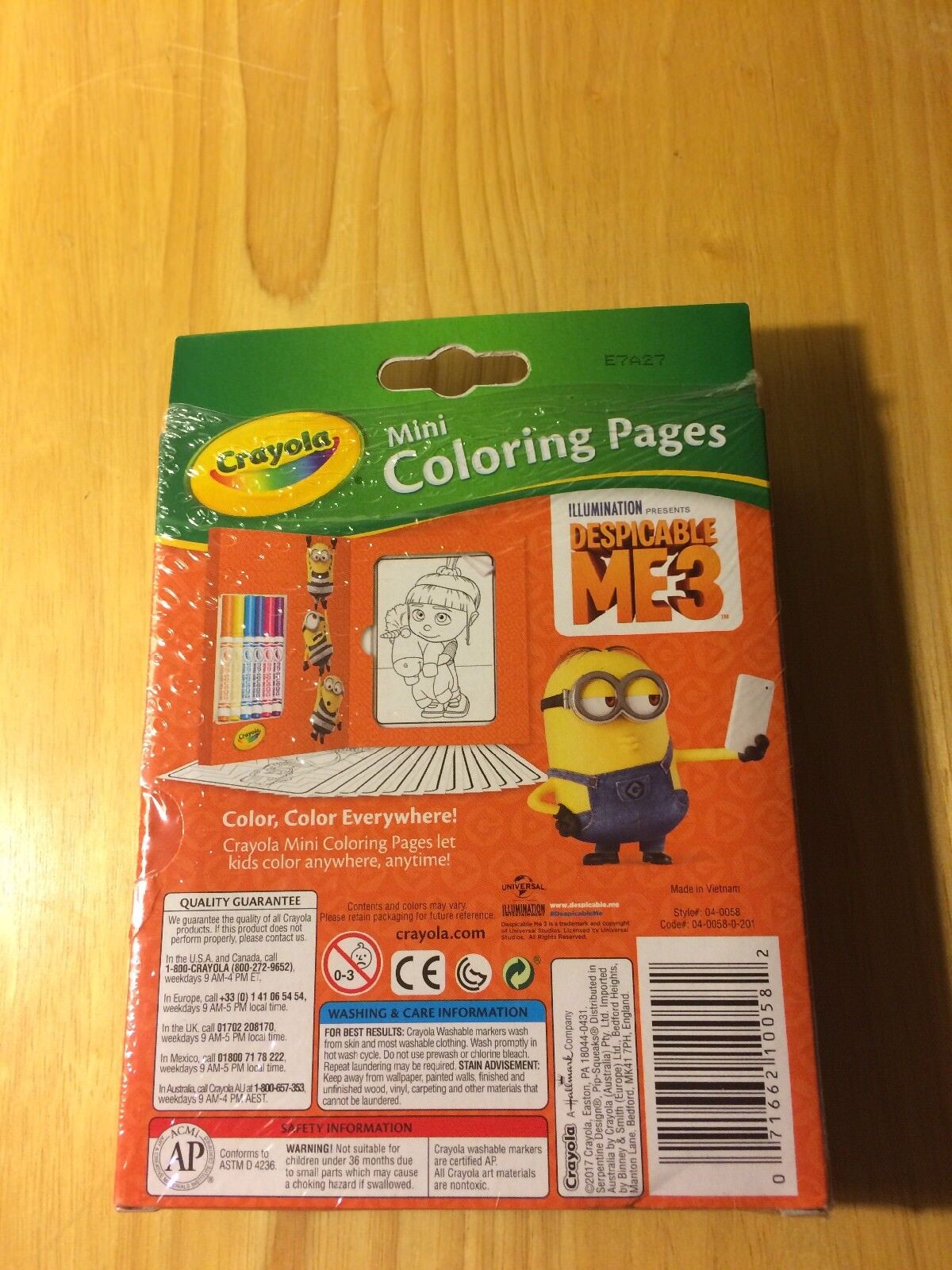 Crayola mini coloring pages with markers despicable me for sale online