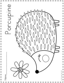 Woodland animals coloring pages by the kinder kids tpt