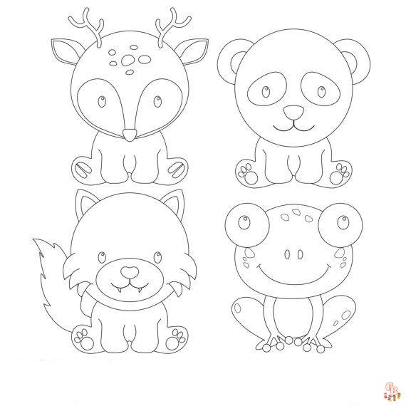 Engaging woodland animal coloring pages for creative fun