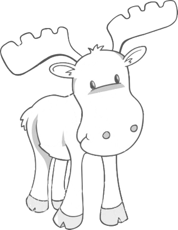 Moose free animal coloring pages for kids animal coloring pages moose crafts coloring pages