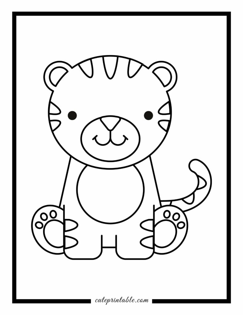 Woodland animal coloring pages for kids cute printable