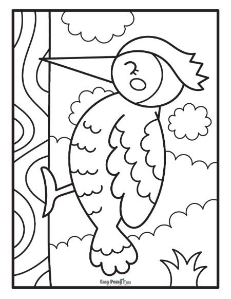 Printable bird coloring pages