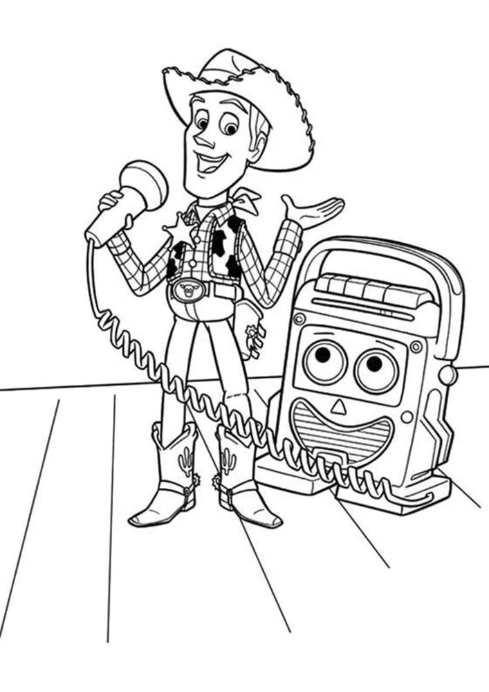 Free easy to print toy story coloring pages