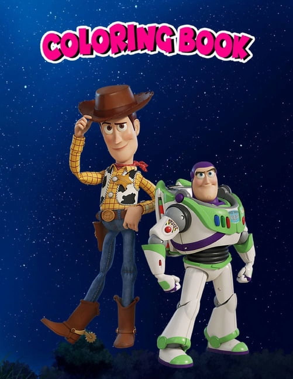 Coloring book pixar toy story woody and buzz lightyear children coloring book pages to color paperback