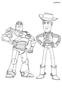 Free printable woody coloring pages for kids